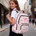 thumbnail image 6 of Yuyamidu Pink Bow Kids School Backpack 17 Inch Large Capacity Baseball Backpack for Boys Girls Ages 6-14, for Elementary School, Travel, Hiking, Back to School Gifts, 6 of 8