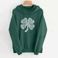 thumbnail image 4 of Chandails à Capuchon pour Femmes de la Saint-Patrick 2026 à Manches Longues avec Graphique de Trèfle et Poches, 4 of 5