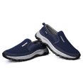 thumbnail image 5 of Men's Slip‑On Low Top Casual Walking Shoes, Fabric Upper Footwear with Curved Multi‑Tone Rugged Outsole for Daily Strolls and Light Travel Activities, 5 of 8