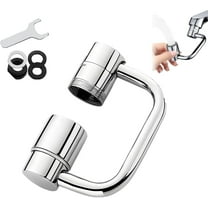 Faucet Extender, Universal Sink Faucet 1080° Rotatable Faucet Aerator Extension, 2 Mode Splash Water Filter, Swivel Robotic Arm Swivel Extension Aerator Kitchen Sink Faucet Extender