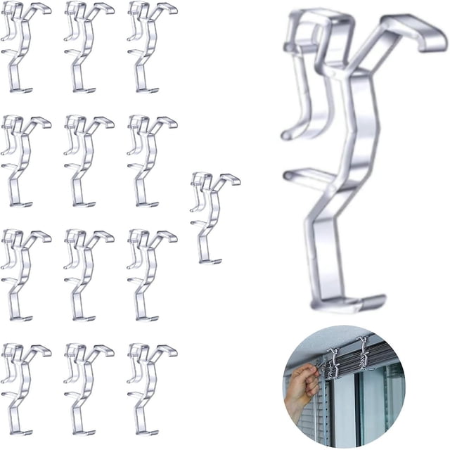 15 Pcs Clips Window Blinds Hidden Clips Plastic Hidden Retainers For Horizontal Wood And Faux Wood Blinds
