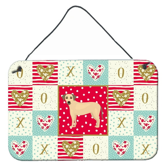 Carolines Treasures CK5891DS812 Sato Dog Love Wall or Door Hanging Prints 8x12 multicolor