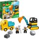 thumbnail image 1 of LEGO Juguete de construcción Duplo® Construction 10931 Camión y Excavadora con Orugas (20 Piezas), 1 of 7