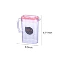 thumbnail image 3 of Cold Brew Pitcher for Fridge - 2.2L Large Drink Dispenser with Lid for Iced Tea, Lemonade & Fruit Infused Water, 3 of 6