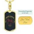thumbnail image 3 of Shadow Ninja Warrior Keychain Dog Tag Stainless Steel or 18k Gold, 3 of 16