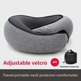 thumbnail image 2 of Travel pillow, memory foam u-shaped pillow, slow rebound neck pillow, comfortable and soft, no pressure, free eye mask, earplugs and storage bag, 2 of 4