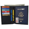 thumbnail image 2 of New Leather Travel Passport Holder Wallet For Men and Women Unisex RFID Blocking, 2 of 18