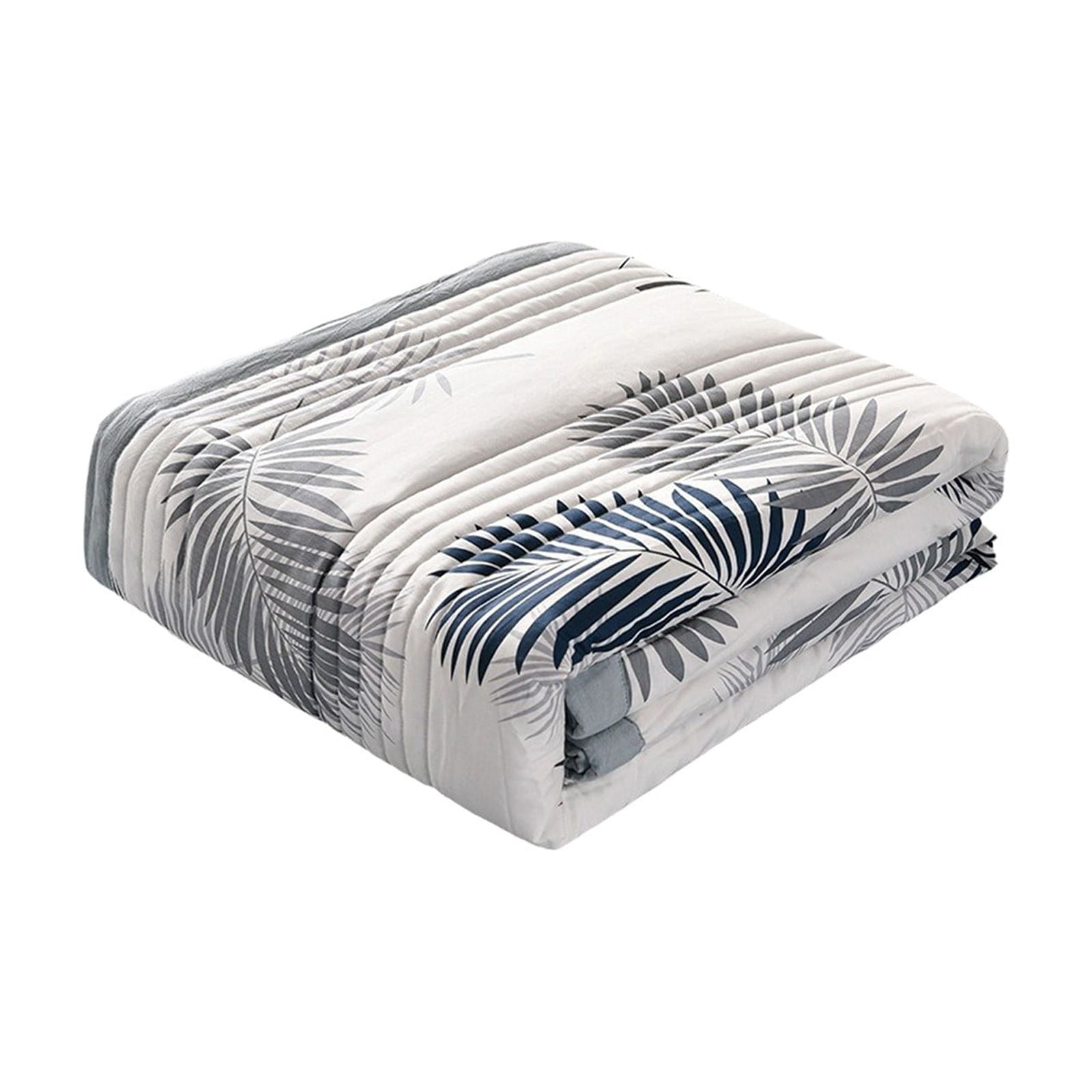Qocolhg Summer Quilt Bedding Modern Air Conditioner Quilt Cotton Breathable Comforter Print Floral Quilts Bedspread Twin/Full/Queen Size, Machine Washable & Easy to Care, 70.8x78 inch