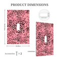 thumbnail image 3 of DouZhe 1-Gang Toggle Switch Wallplate, Animal Leopard Print Pink Decorative Wall Plates, 3 of 7