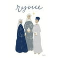 thumbnail image 3 of Thorns, Becky 13x18 Black Modern Framed Museum Art Print Titled - Nativity III with Navy, 3 of 5