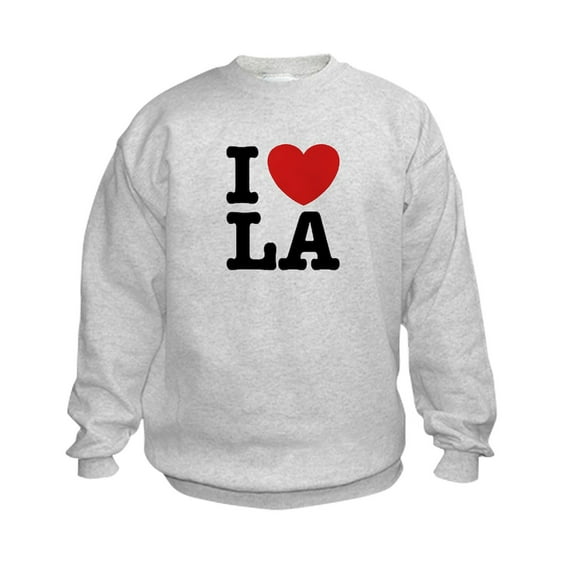 CafePress - I Love LA Kids Sweatshirt - Kids Sweatshirt, Youth Crew Neck Sweatshirt