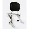 thumbnail image 2 of XKH- Adjustable Detachable Sissy Bar Compatible with 04-UP Harley Sportster Backrest w/Rack Chrome [B07547CLWX], 2 of 4