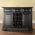 thumbnail image 1 of Crosley LaFayette 3 Drawer Wine Rack Buffet in Black, 1 of 6
