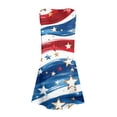 thumbnail image 3 of CCRFTGI 4th of July Dresses for Kids Girls 10-12 Funny American Flag Stars Striped A-Line Dress Patriotic Sleeveless V Neck Girls Dresses Summer Stylish Dresses Light Blue 12-13 Years, 3 of 5