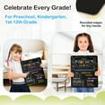 thumbnail image 5 of DOLLAR BOSS First and Last Day Chalkboard Signs, 14”x11” Double-Sided Reusable And Erasable Chalkboard with 7 Colorful Chalk Markers, Portable Dry Erase Chalk Board Ideal Photo Memory Kindergarten, 5 of 10