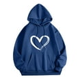 thumbnail image 1 of TIMIFIS Sweat à Capuche pour Femmes, Imprimé Graphique Tendance d'Hiver, Manches Longues, Pull Décontracté, 1 of 2
