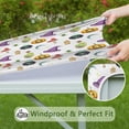 thumbnail image 6 of Seasonal Spooky Elastic Edge Table Cover 36x36 Inch Square - Halloween Themed Design for Party Dining Table Decor, 6 of 6