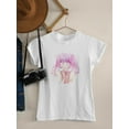 thumbnail image 3 of Anime Girl Quiet Sign T-Shirt Women -Image by Shutterstock, Female 3X-Large, 3 of 4