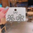 thumbnail image 2 of Flower Stud Earrings.Cute Chrysanthemum Dangle Earring Little Sun Flower Drop Earring for Women Girl's Jewelry, 2 of 4