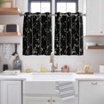 thumbnail image 2 of Sparrow Kitchen Curtains Window Panels, Spring Birds on The Branches Vintage Country Black Insulated Window Treatment Curtain, Grommet Curtains for Bedroom/Living Room/Bathroom, 2 Piece 52"Wx45"L, 2 of 8