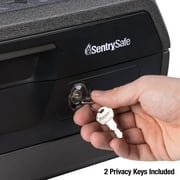 SentrySafe CHW30100 Fire-Resistant and Water-Resistant Safe Box with Key Lock, 0.36 Cu. ft.