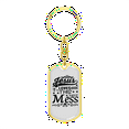 thumbnail image 4 of Jesus Loves This Mess Stainless Steel or 18k Gold Premium Swivel Dog Tag Keychain, 4 of 16