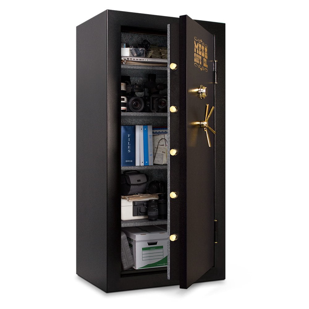 Mesa Safe MBF7236C-P Fire Resistant X-Large Security Safe with Mechanical Dial Lock, Black