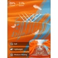 thumbnail image 3 of Men's Tank Tops Quick Dry Workout Swim Beach Shirts Athletic Sleeveless Shirts Stripe Orange M11 XL, 3 of 6