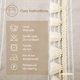 thumbnail image 5 of Deconovo Decorations Tablecloths Oblong Poly-Cotton Blend Tassel Waterproof Fade Resistant Table Cover for Outdoor Picnic, 54x108 Inch, Beige, 5 of 7