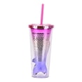 thumbnail image 1 of Vaso Glamour, vaso aislado, tazas de , botella de té, vaso de íris de doble pared para viaje, coche, , , té, Latte, reutilizable, Estilo A Glass Glamour Vaso de glamour, 1 of 8