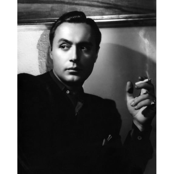 Charles Boyer legendary French looks suave holds cigarette 1930's era 8x10 photo