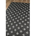 thumbnail image 2 of Momeni VILLAVI-01CHR6796 Novogratz Villa Machine Made 100 Percent Polypropylene Rectangle Rug , Charcoal - 6 ft. 7 in. x 9 ft. 6 in., 2 of 4