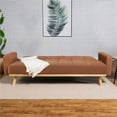 thumbnail image 5 of Pemberly Row Fabric Upholstered Track Arms Covertible Sofa Bed Terracotta, 5 of 11
