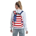 thumbnail image 5 of Yiaed America Flags3 Print Lightweight Backpack Travel Backpacks Hiking Daypack for Women Men, 5 of 5