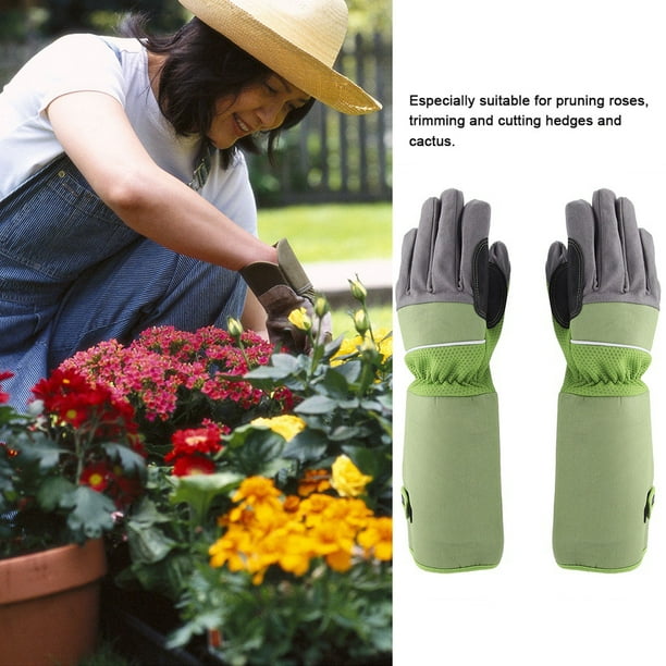 Gants jardinage longs en cuir pour femmes - Gant Univers