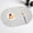 White, variant on Oval Cloth Grain Leather Placemats, Oil Proof Western Food Heat Insulation Mats, Home Mats, Good Material, Water Oil Resistant, Non-slip, Easy to Clean, Flexible Use