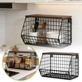 thumbnail image 1 of Creatine Multifunctional Kitchen Storage Rack Stackable Wall Organizer For Fruits Vegetables And, 1 of 5