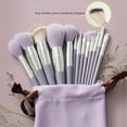 thumbnail image 1 of CHUANK 13 PCS Professional Makeup Brush Set - Soft & Fine Nylon Bristles  ABS Plastic Rod  Unscented  Perfect for Normal Skin - Complete Eye Shadow  Foundation  Blush  Powder Blending Bea, 1 of 7