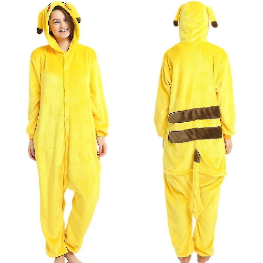 Pyjama une Piece Dessin Anime Animal Pikachu Combinaison Adulte Vetements de Nuit Walmart