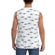 thumbnail image 4 of Fotbe Cute Shark Men's Camiseta sin Mangas Estampada para Hombres, Playera Casual para Gimnasio, Entrenamiento, Playa-XX-Large, 4 of 7