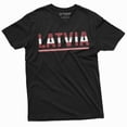 thumbnail image 3 of Men'S Latvia T-Shirt Latvian Flag Coat Of Arms Tee Shirt Independence Day Heritage Tee (4X-Large Grey), 3 of 6