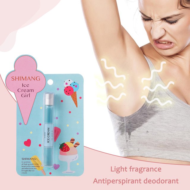 Unise portátil de perfume antitranspirante de 15 ml para viajes de compras (niña de helado)