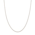 thumbnail image 1 of 14k Rose Gold 24 Inch 1.10mm Diamond Cut Cable Chain Necklace Pendant Charm Round Link, 1 of 9