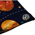 thumbnail image 5 of Throw Pillow Cover Cute Outer Space Planets and Star Cluster Solar System Moon and Comets Sun Cosmos Decorative Pillow Case Home Decor 20x12 Inches Pillowcase, 5 of 6