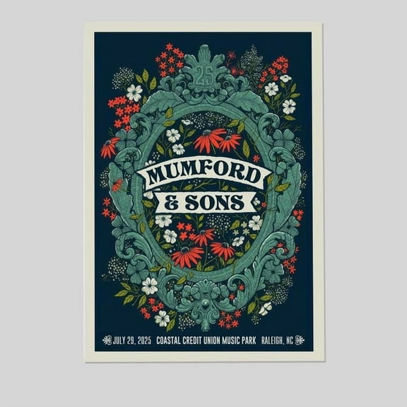 Mumford & Sons Poster - July 29, 2025 Tour Date Size 24''x36'' - Kiloa