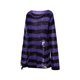 thumbnail image 3 of Sunloudy Camisa ahuecada para mujer, manga larga, cuello redondo, corte a rayas, tejido, informal, fiesta, otoño, primavera, tops Sunloudy  Tamaño medio, 3 of 8
