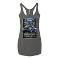 thumbnail image 2 of Ford Truck Parking Only Sign Gift for Owners of Ford Trucks | Womens Cars and Trucks Premium Tri-Blend Racerback Tank Top, Premium Heather, Medium, 2 of 3