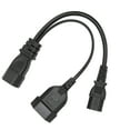 thumbnail image 4 of Cable de alimentación IEC320 C14 a IEC320 C13 con divisor en Y profesional de 12,6 pulgadas y 10 A, 4 of 14