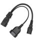 thumbnail image 2 of Cable De Alimentación, IEC320 C14 A IEC320 C13 Y Cables De Alimentación De La UE Cubierta De PVC De Conductor De Cobre Libre De Oxígeno Para Computadora, 2 of 8