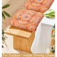 thumbnail image 2 of Indoor/Outdoor Chair Seat Cushion, Tufted, Weather, and Fade Resistant, 19" x 19" with Ties for Patio, Dining, Office Chairs, 2 of 4